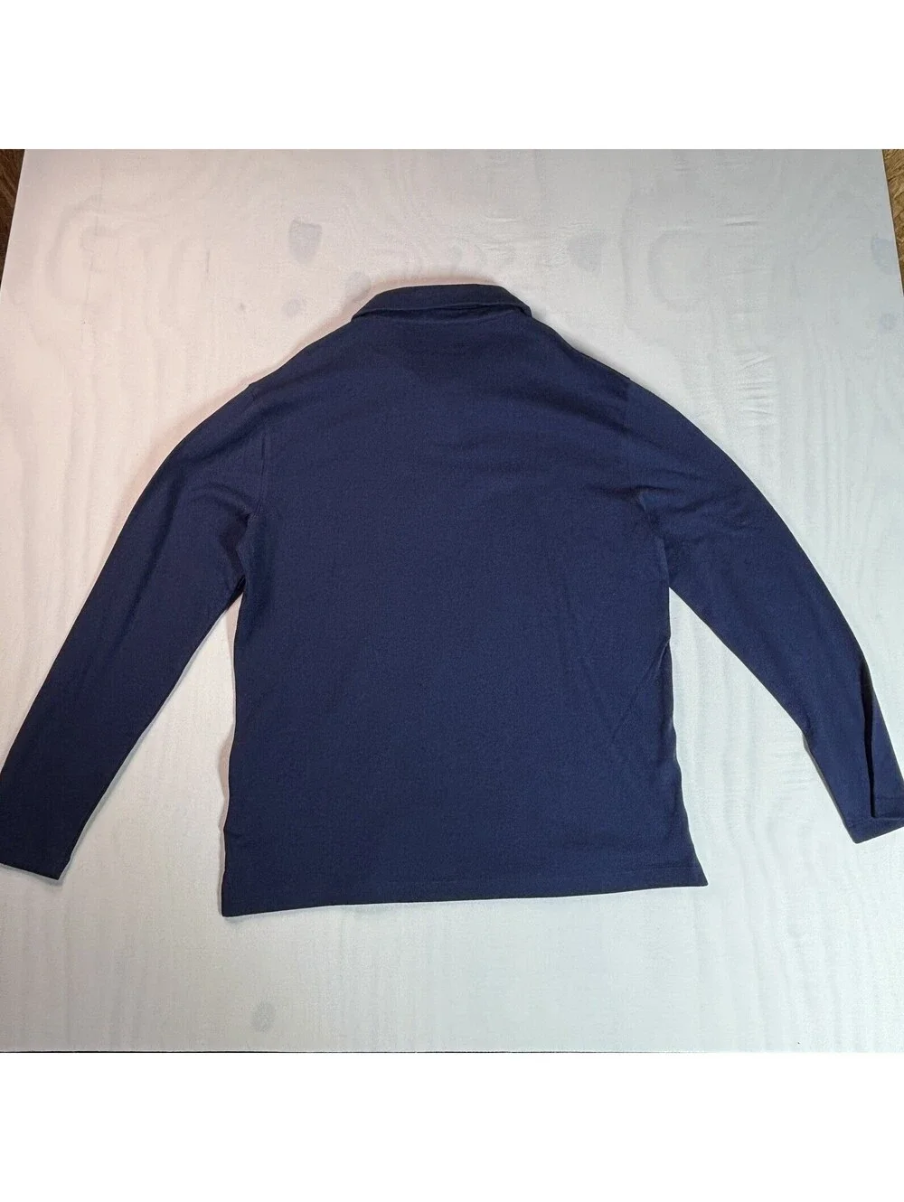 Banana Republic Long Sleeve Blue Luxe Touch Polo - Large- NWT